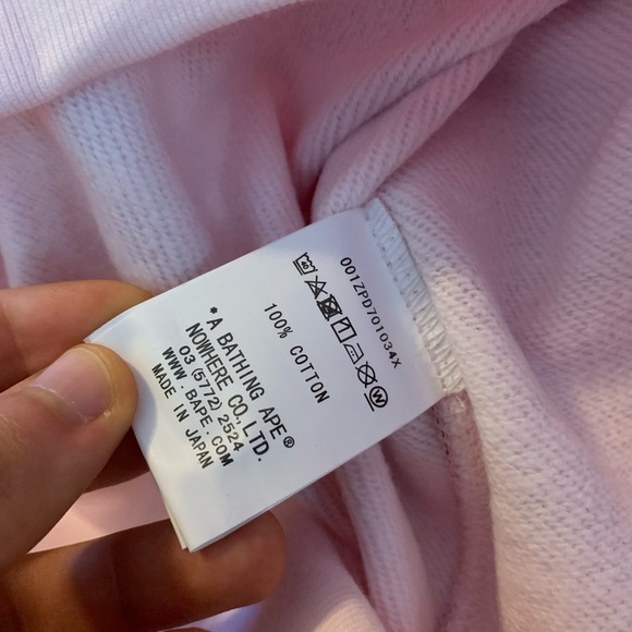 Bape Pink ABC Camo Shark Hoodie Zip-Up - Picture 5 of 8